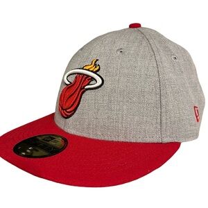 Miami Heat NEW ERA 59FIFTY Low Profile Fitted Cap - Sz. 7 3/8
